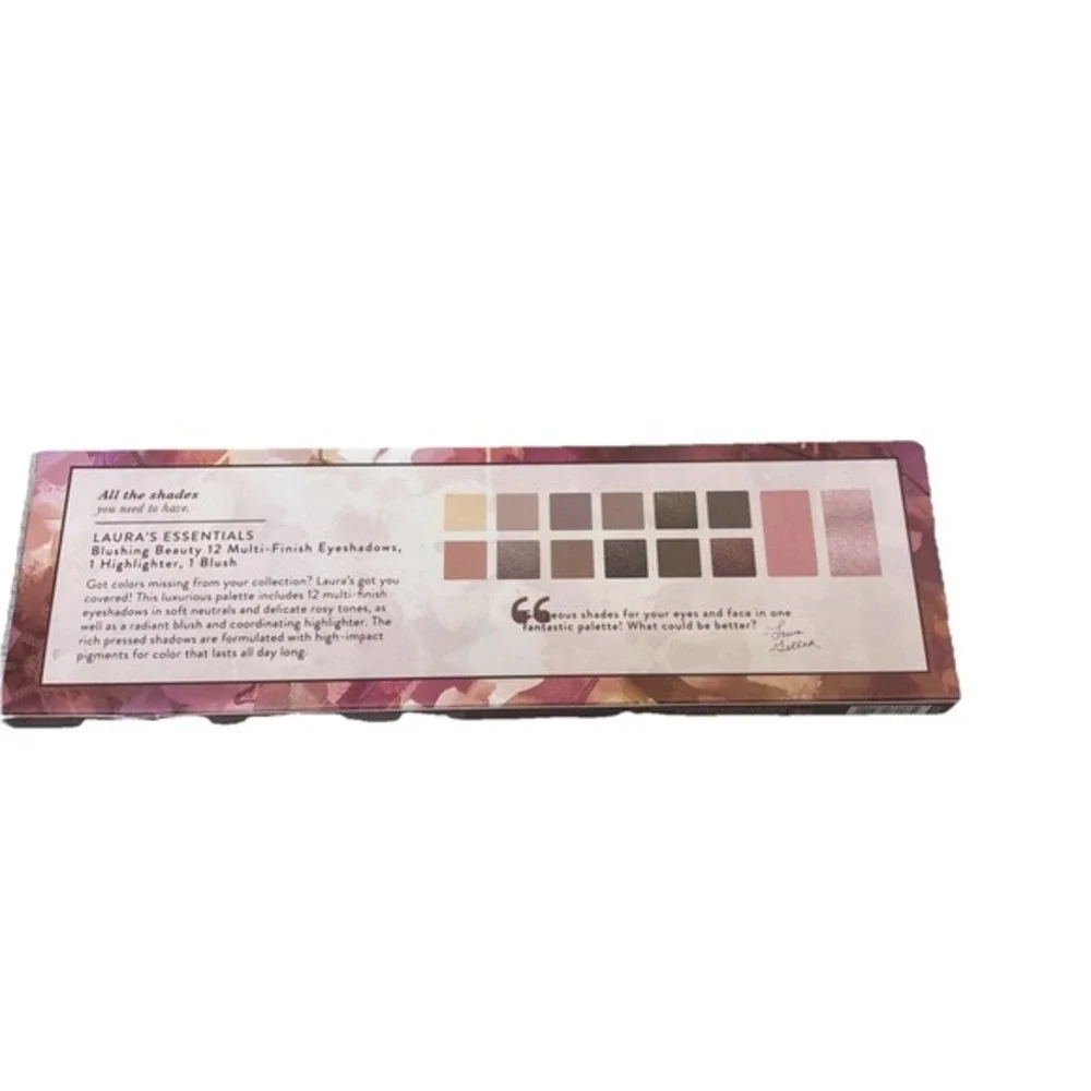 Laura Geller Blushing Beauty Palette 12 Eyeshadows 1 Highlighter 1 Blush‎ New